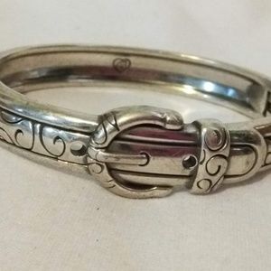 Brighton Silver Plated Belt Buckle Bracelet